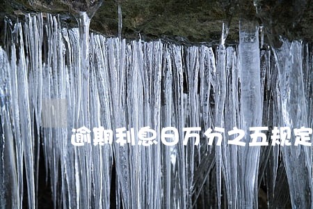 逾期利息日万分之五规定 逾期利息日万分之五规定
