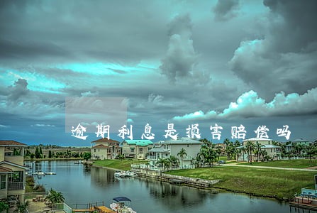 逾期利息是损害赔偿吗 逾期利息是损害赔偿吗