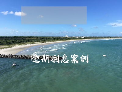 逾期利息案例 逾期利息案例