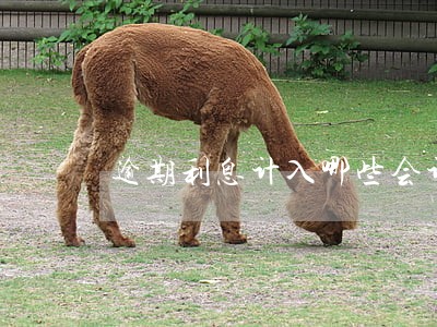 逾期利息计入哪些会计科目 逾期利息计入哪些会计科目
