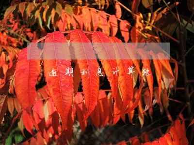 逾期利息计算题