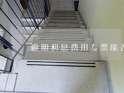 逾期利息费用专票能否认证 逾期利息费用专票能否认证