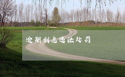 逾期利息违法处罚 逾期利息违法处罚