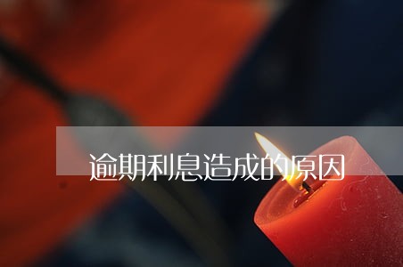 逾期利息造成的原因 逾期利息造成的原因