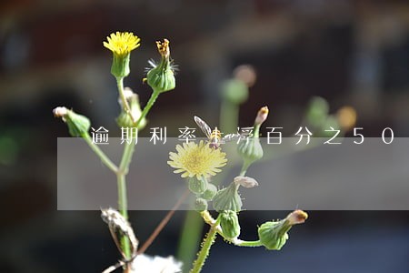 逾期利率上浮百分之50怎么算 逾期利率上浮百分之50怎么算
