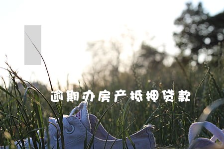 逾期办房产抵押贷款 逾期办房产抵押贷款
