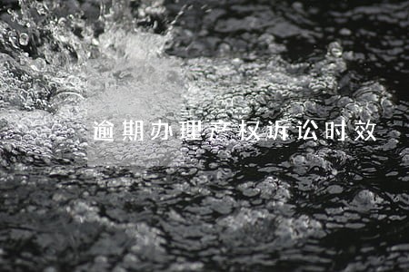 逾期办理产权诉讼时效 逾期办理产权诉讼时效