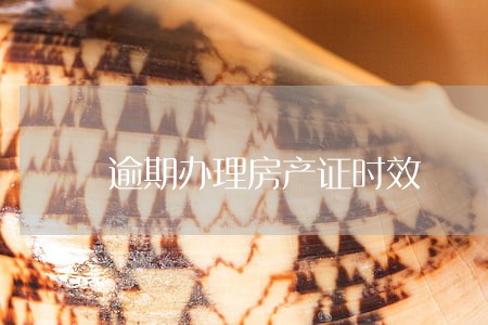 逾期办理房产证时效 逾期办理房产证时效