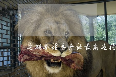 逾期办理房产证最高违约金 逾期办理房产证最高违约金