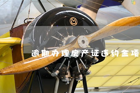 逾期办理房产证违约金项打叉 逾期办理房产证违约金项打叉