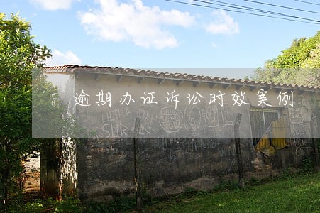 逾期办证诉讼时效案例 逾期办证诉讼时效案例