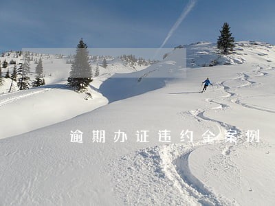 逾期办证违约金案例 逾期办证违约金案例