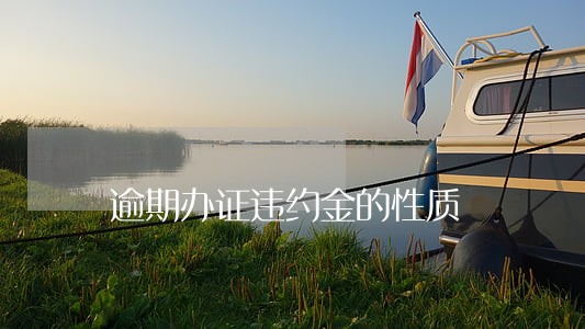 逾期办证违约金的性质 逾期办证违约金的性质