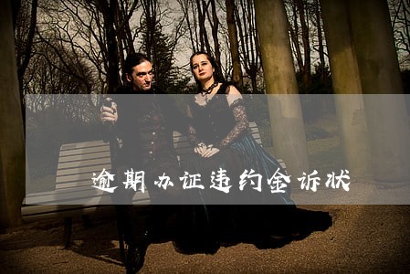 逾期办证违约金诉状 逾期办证违约金诉状