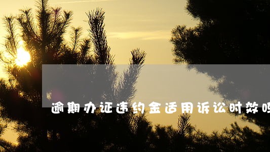 逾期办证违约金适用诉讼时效吗 逾期办证违约金适用诉讼时效吗