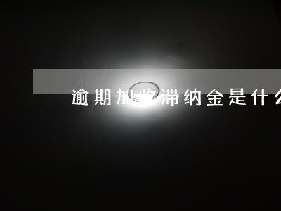 逾期加收滞纳金是什么意思 逾期加收滞纳金是什么意思