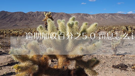 逾期加收百分之50罚息怎么计算 逾期加收百分之50罚息怎么计算