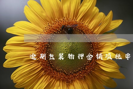 逾期包装物押金销项税率计算 逾期包装物押金销项税率计算