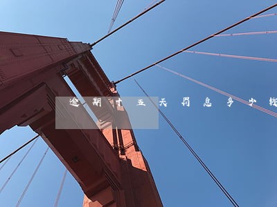 逾期十五天罚息多少钱 逾期十五天罚息多少钱