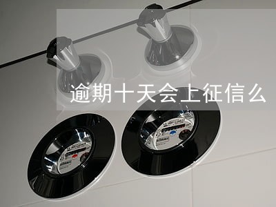 逾期十天会上征信么 逾期十天会上征信么