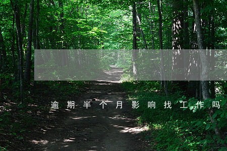 逾期半个月影响找工作吗 逾期半个月影响找工作吗