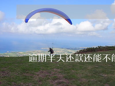 逾期半天还款还能不能贷款了 逾期半天还款还能不能贷款了