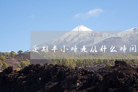逾期半小时是从什么时间算 逾期半小时是从什么时间算