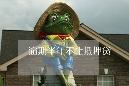 逾期半年不让抵押贷 逾期半年不让抵押贷
