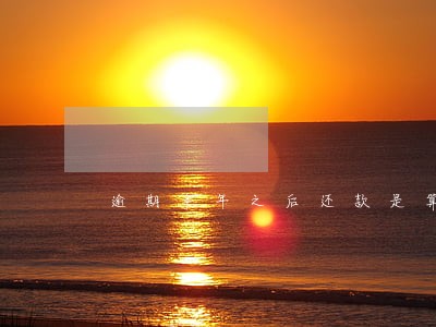 逾期半年之后还款是算本金吗 逾期半年之后还款是算本金吗