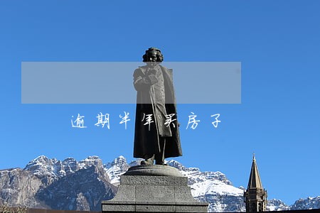 逾期半年买房子 逾期半年买房子