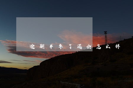 逾期半年了还会怎么样 逾期半年了还会怎么样