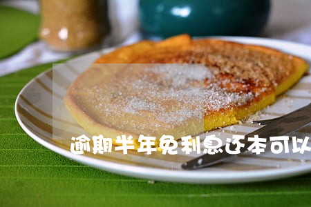 逾期半年免利息还本可以吗 逾期半年免利息还本可以吗