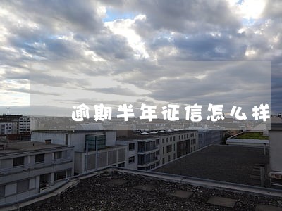 逾期半年征信怎么样 逾期半年征信怎么样