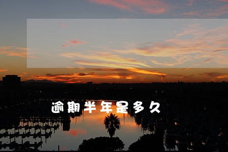 逾期半年是多久 逾期半年是多久
