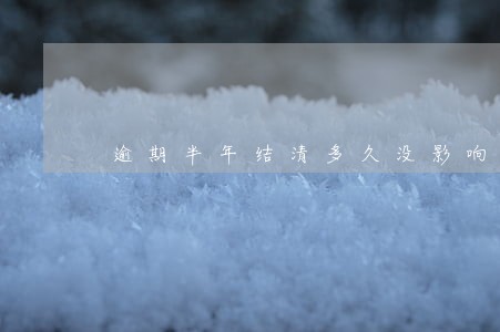 逾期半年结清多久没影响 逾期半年结清多久没影响