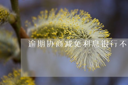 逾期协商减免利息银行不同意 逾期协商减免利息银行不同意
