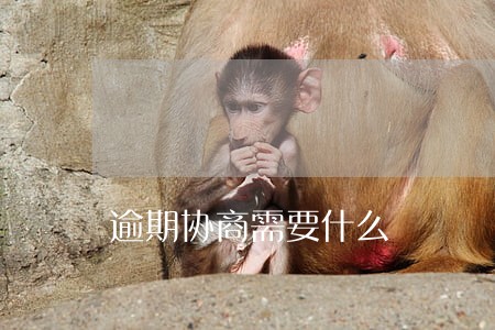 逾期协商需要什么 逾期协商需要什么