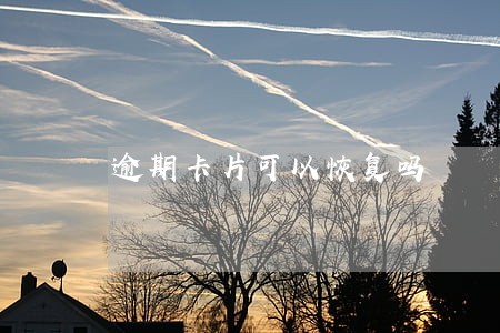 逾期卡片可以恢复吗