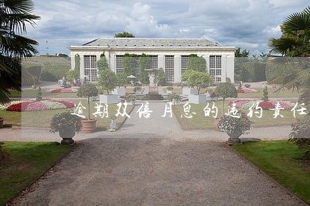 逾期双倍月息的违约责任 逾期双倍月息的违约责任