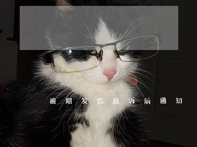 逾期发信息诉前通知 逾期发信息诉前通知