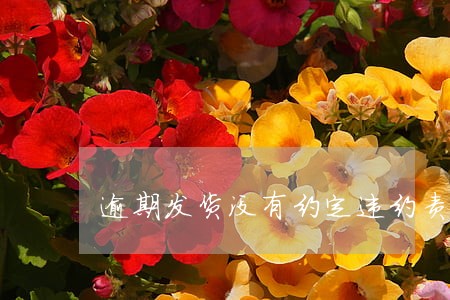 逾期发货没有约定违约责任 逾期发货没有约定违约责任
