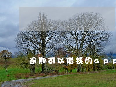逾期可以借钱的app 逾期可以借钱的app