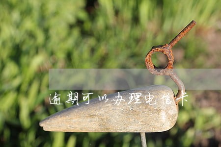 逾期可以办理电信卡 逾期可以办理电信卡