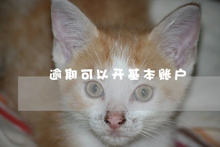 逾期可以开基本账户 逾期可以开基本账户