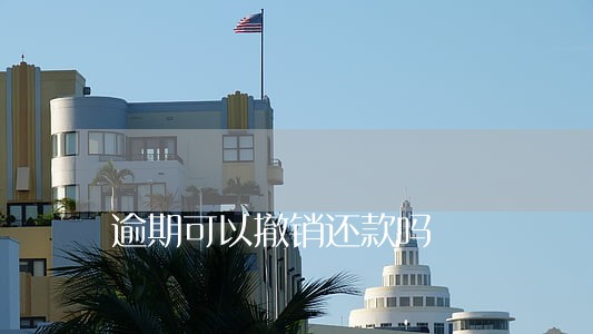 逾期可以撤销还款吗 逾期可以撤销还款吗