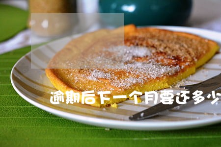 逾期后下一个月要还多少