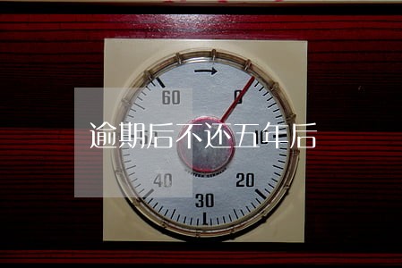 逾期后不还五年后 逾期后不还五年后