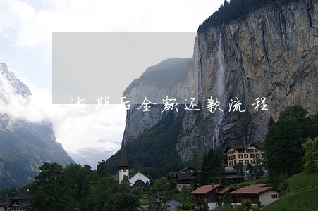 逾期后全额还款流程 逾期后全额还款流程