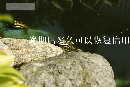 逾期后多久可以恢复信用 逾期后多久可以恢复信用