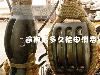 逾期后多久能申消费贷 逾期后多久能申消费贷